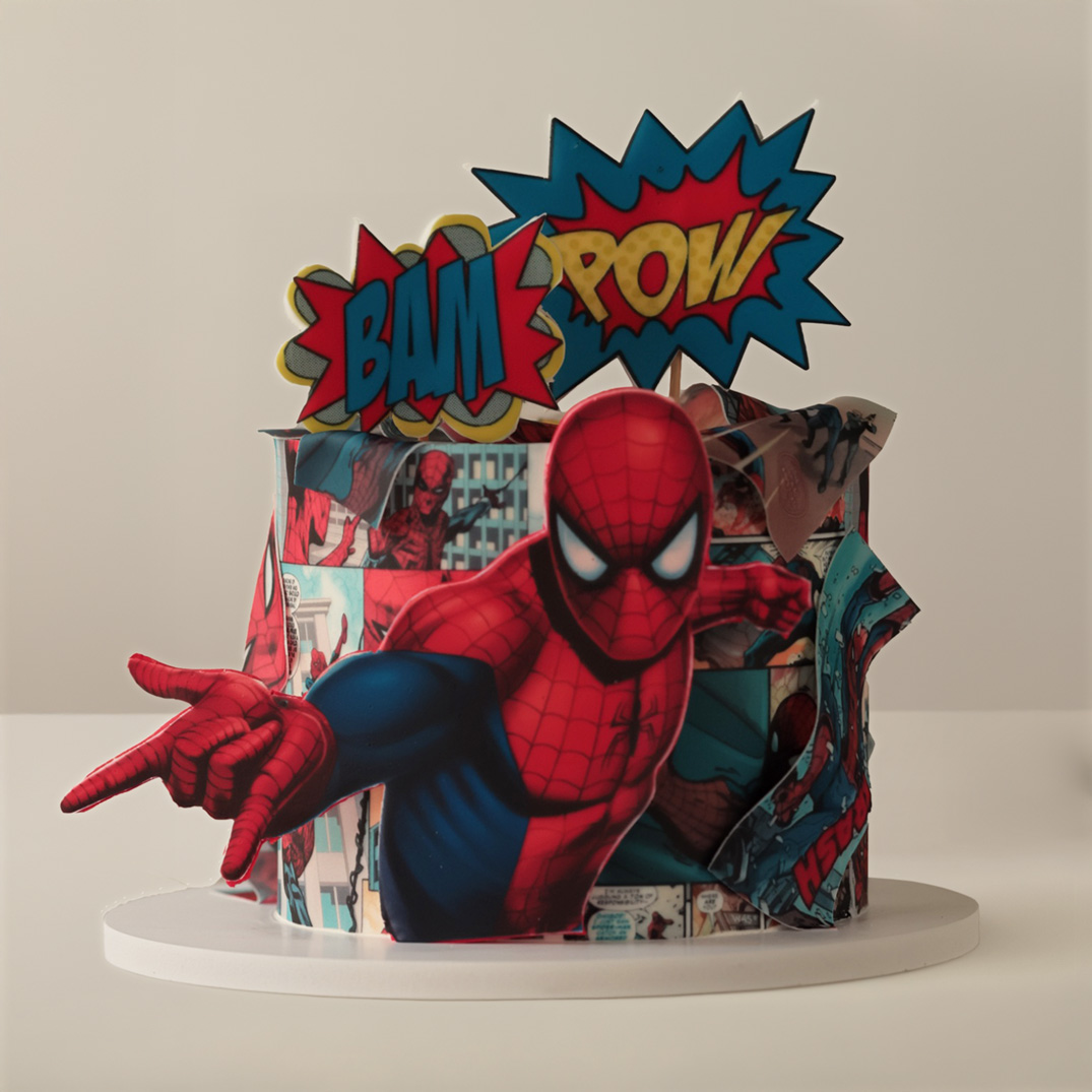 Spiderman cake