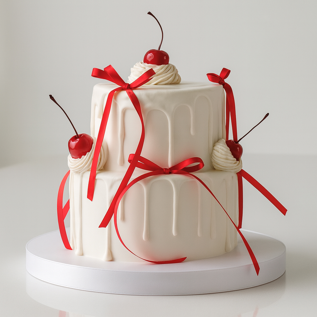 Glamour Cherry White